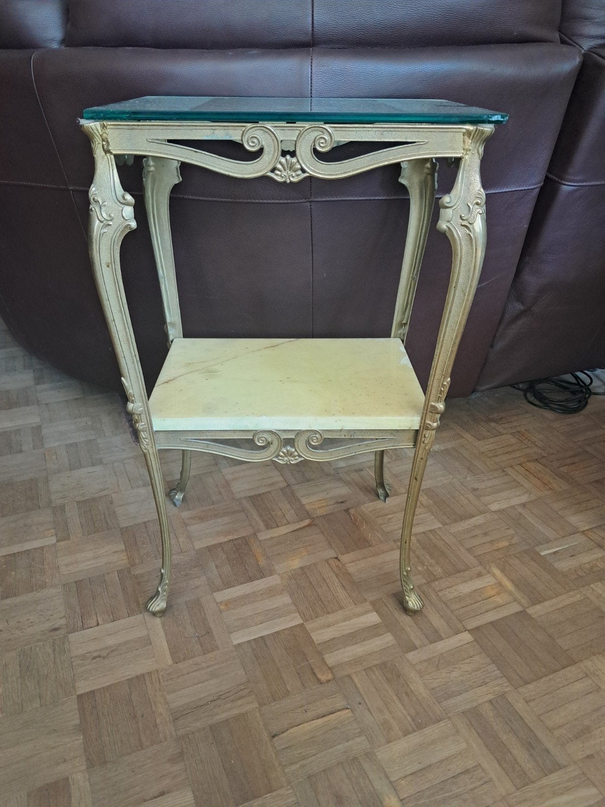 Table en cuivre 75 x 44,5 x 32, Enlèvement