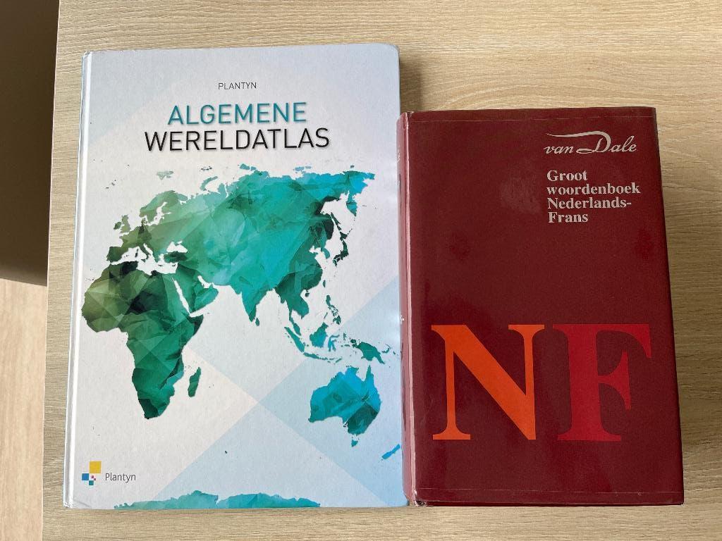 Atlas en woordenboek Van Dale NL->FR, Livres, Dictionnaires, Van Dale, Enlèvement, Utilisé, Français