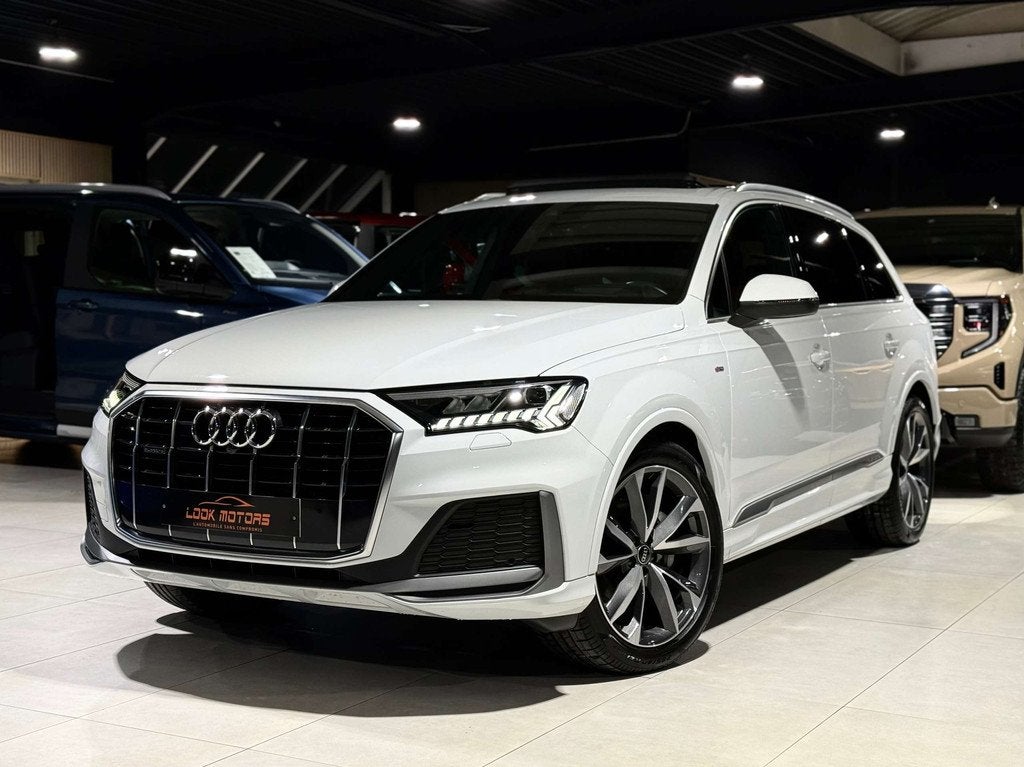 Audi Q7 50 TDi Quattro S line 286cv 7 PLACES AIRMATIC PANO, Cuir, Achat, Euro 6, Entreprise