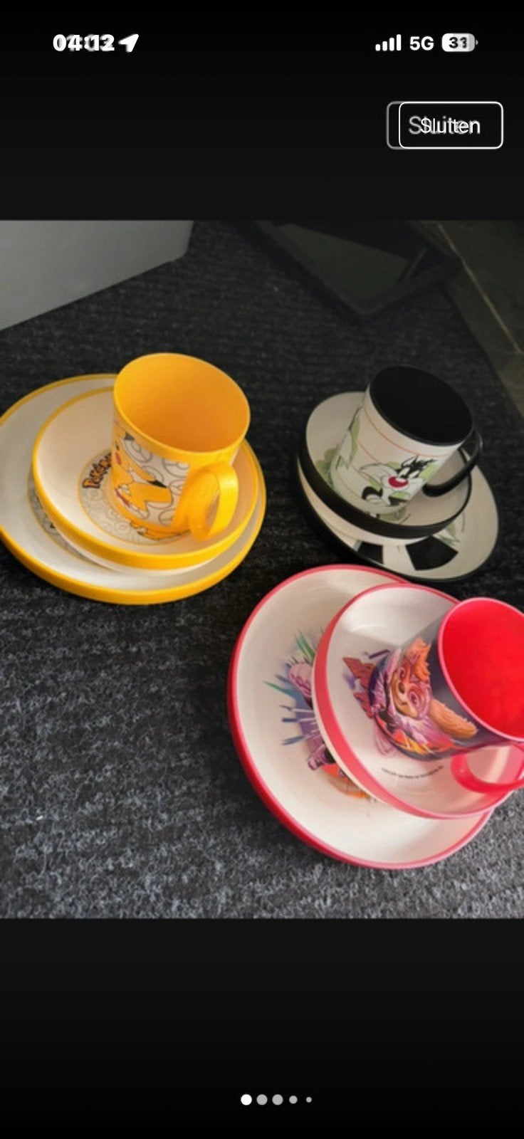 3x set borden kids plastic, Antiek en Kunst, Ophalen of Verzenden