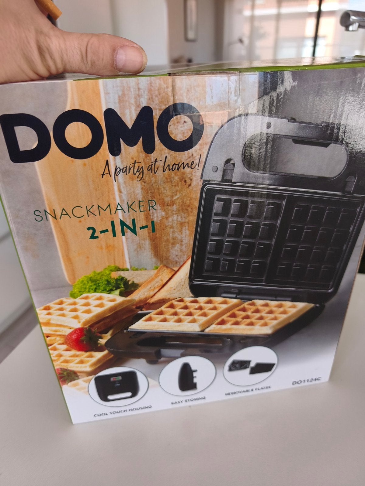 domo snackmaker 2/1, Electroménager, Enlèvement, Plaques amovibles, Neuf