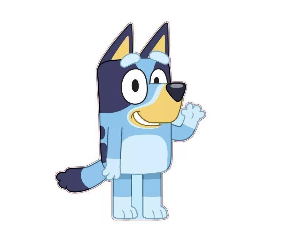 Bluey Knuffel Kussen / Sierkussen / Knuffel Kussen, Nieuw, Kleed of Kussen, Blauw, Inclusief kussen