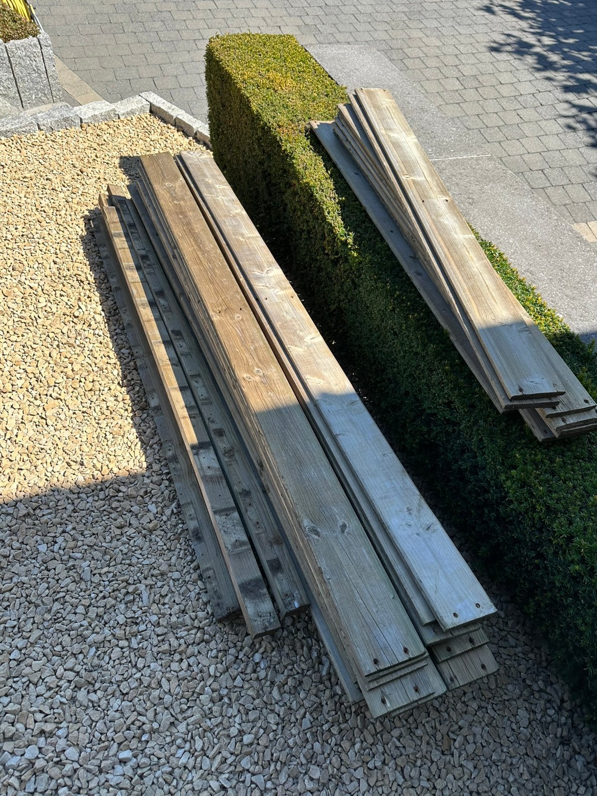 Planken voor schuttimg te maken, Ophalen, Gebruikt, Planken, Hardhout
