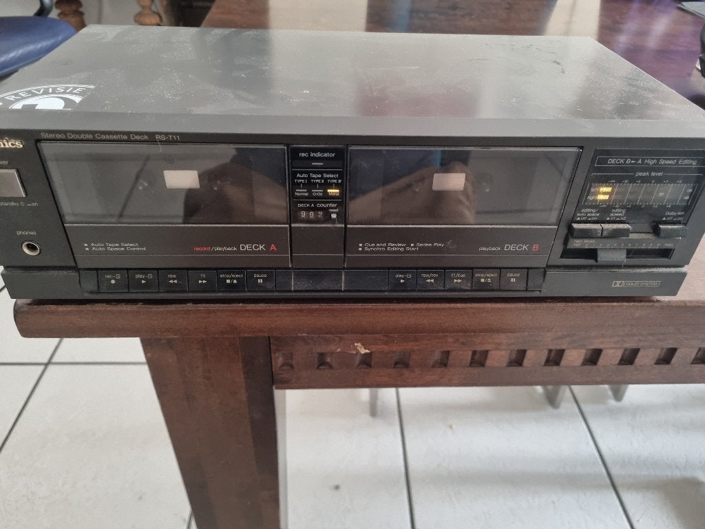 Technics Stereo Double Cassette Deck RS-T11., Ophalen, Dubbel, Overige merken