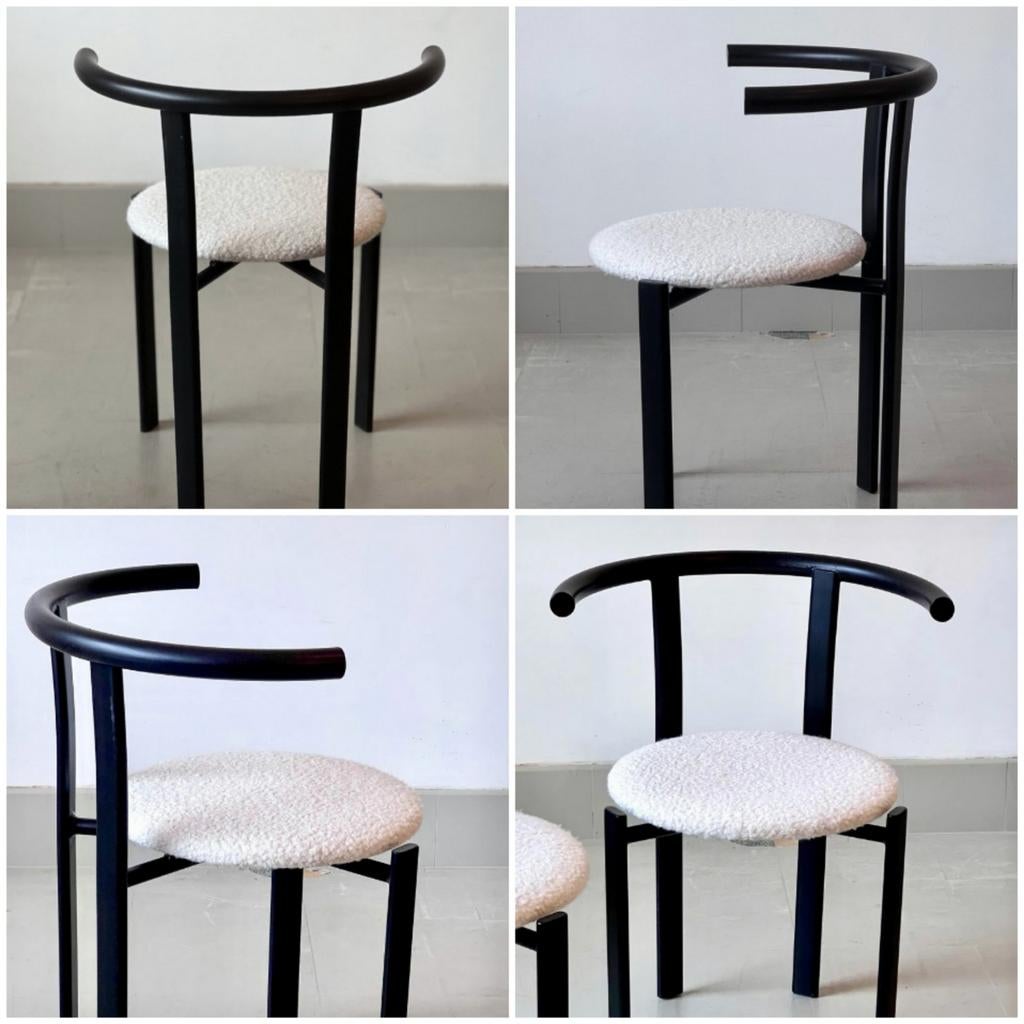 Set de 4 chaises design, Maison & Meubles, Chaises, Quatre, Noir, Enlèvement