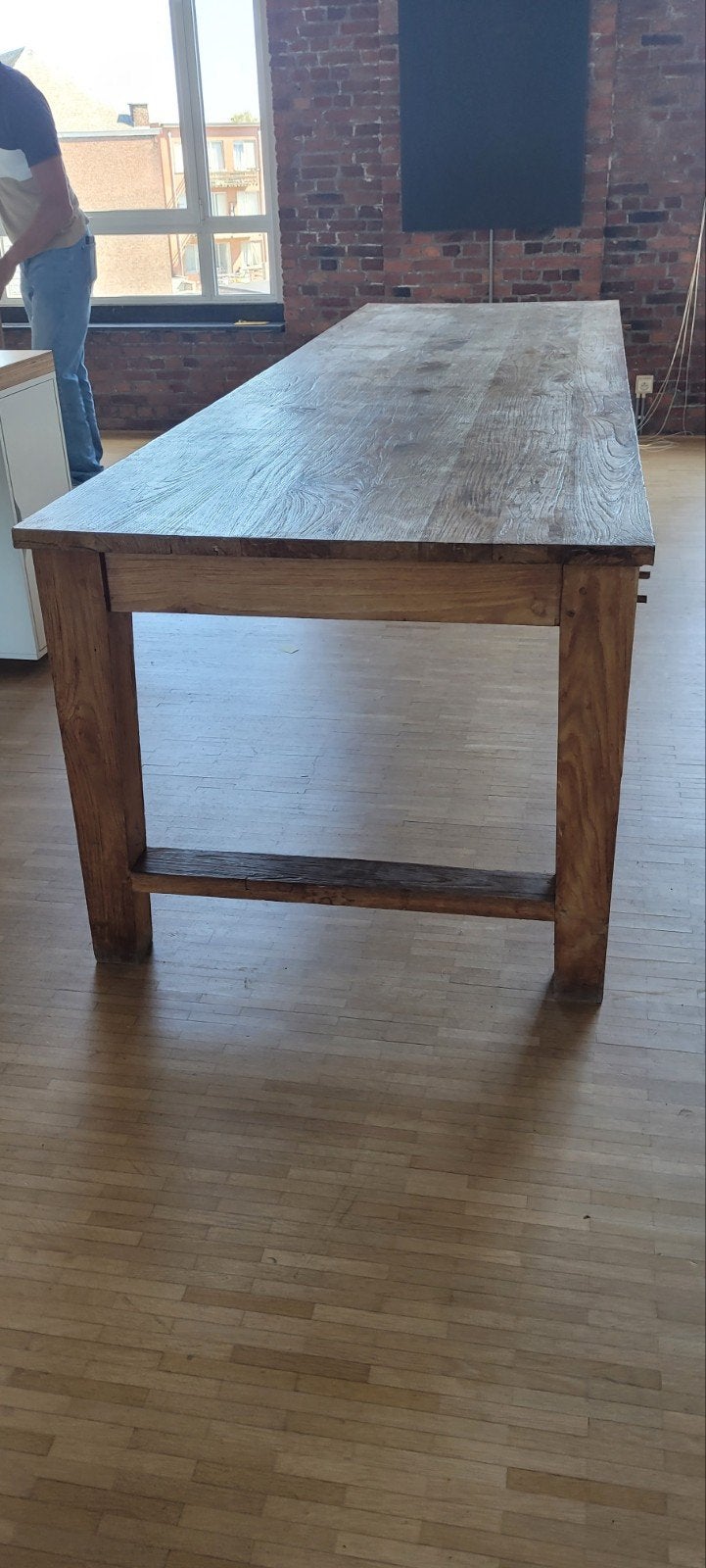 Massief houten tafel., Huis en Inrichting, Ophalen