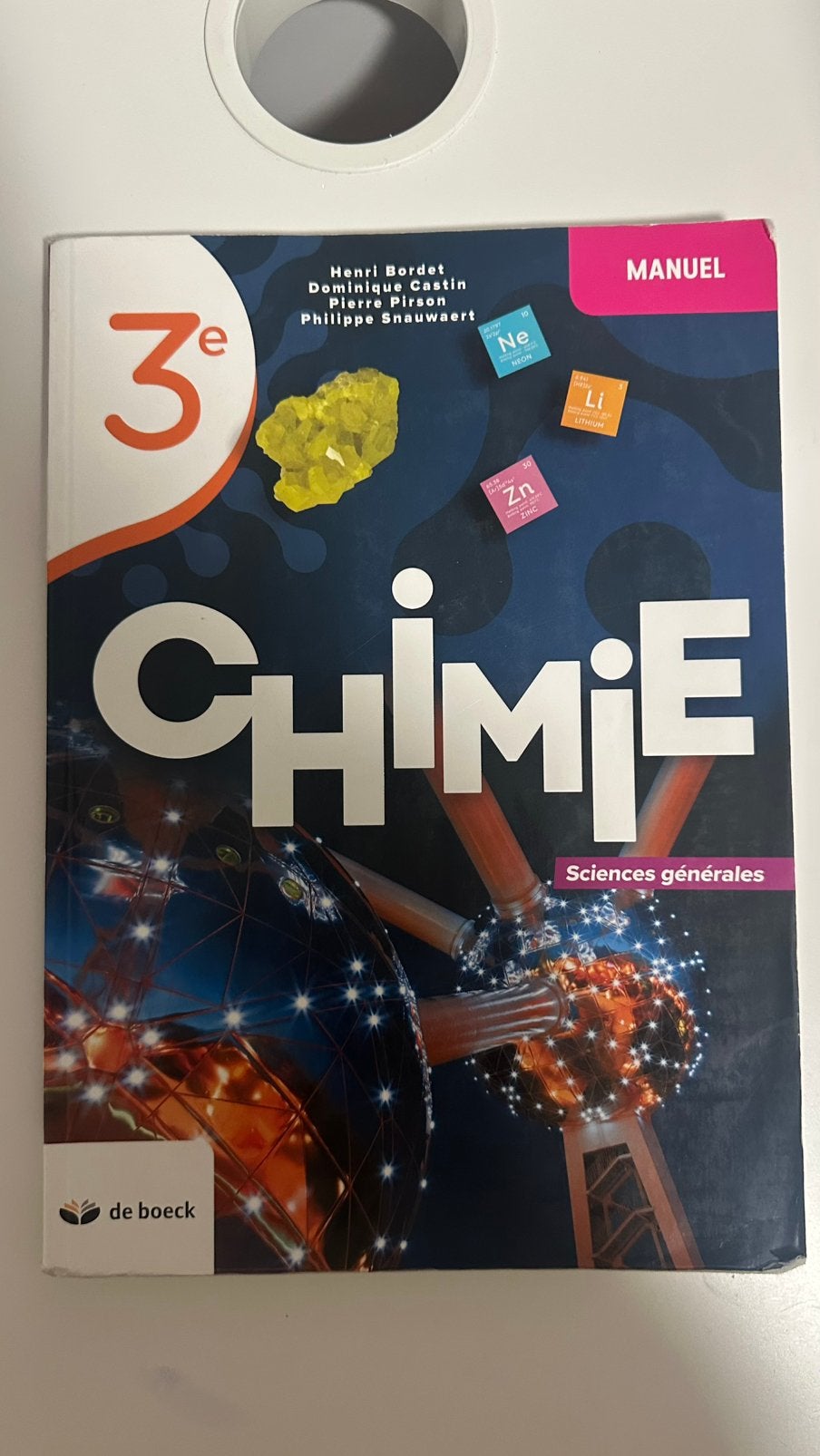 chimie 3e sciences générales, Enlèvement, Utilisé, Secondaire, Chimie