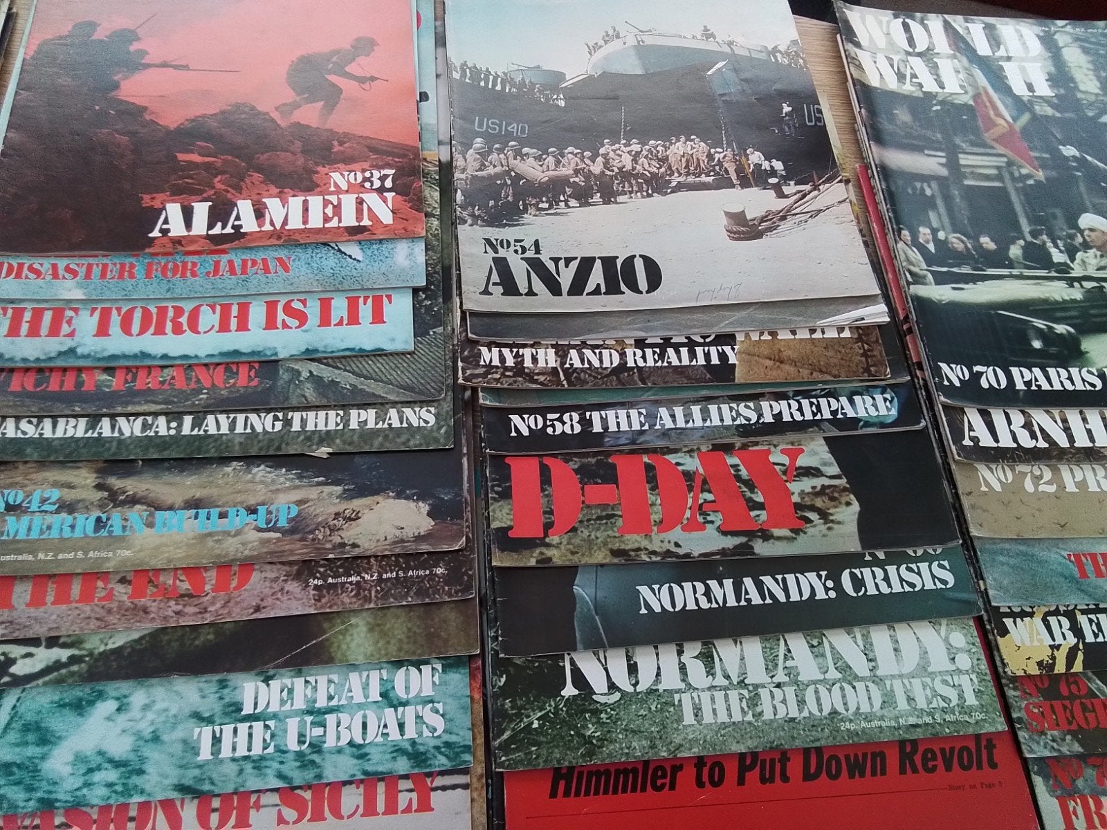 lot de 120 magazines WORLD WAR II de Orbis Publishing 1972, Collections, Enlèvement