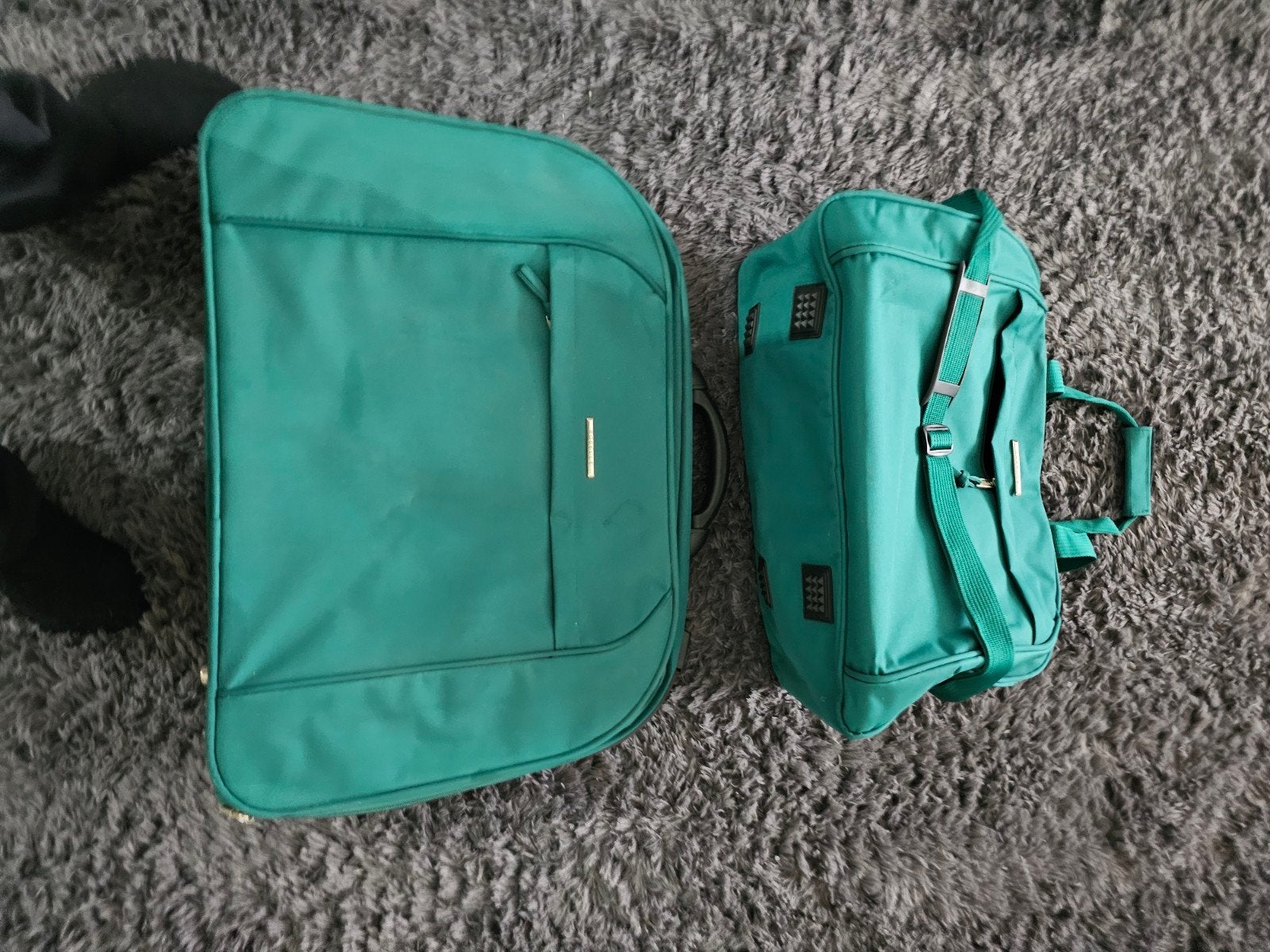 Luxe Rodelle 2-Delige Reisset (Grote Koffer & Weekendtas) -, Bijoux, Sacs & Beauté, Plastique dur, Comme neuf, Enlèvement, 60 à 70 cm