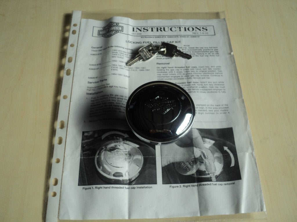 bouchon de réservoir verrouillable Harley, Motos, Enlèvement ou Envoi, Utilisé