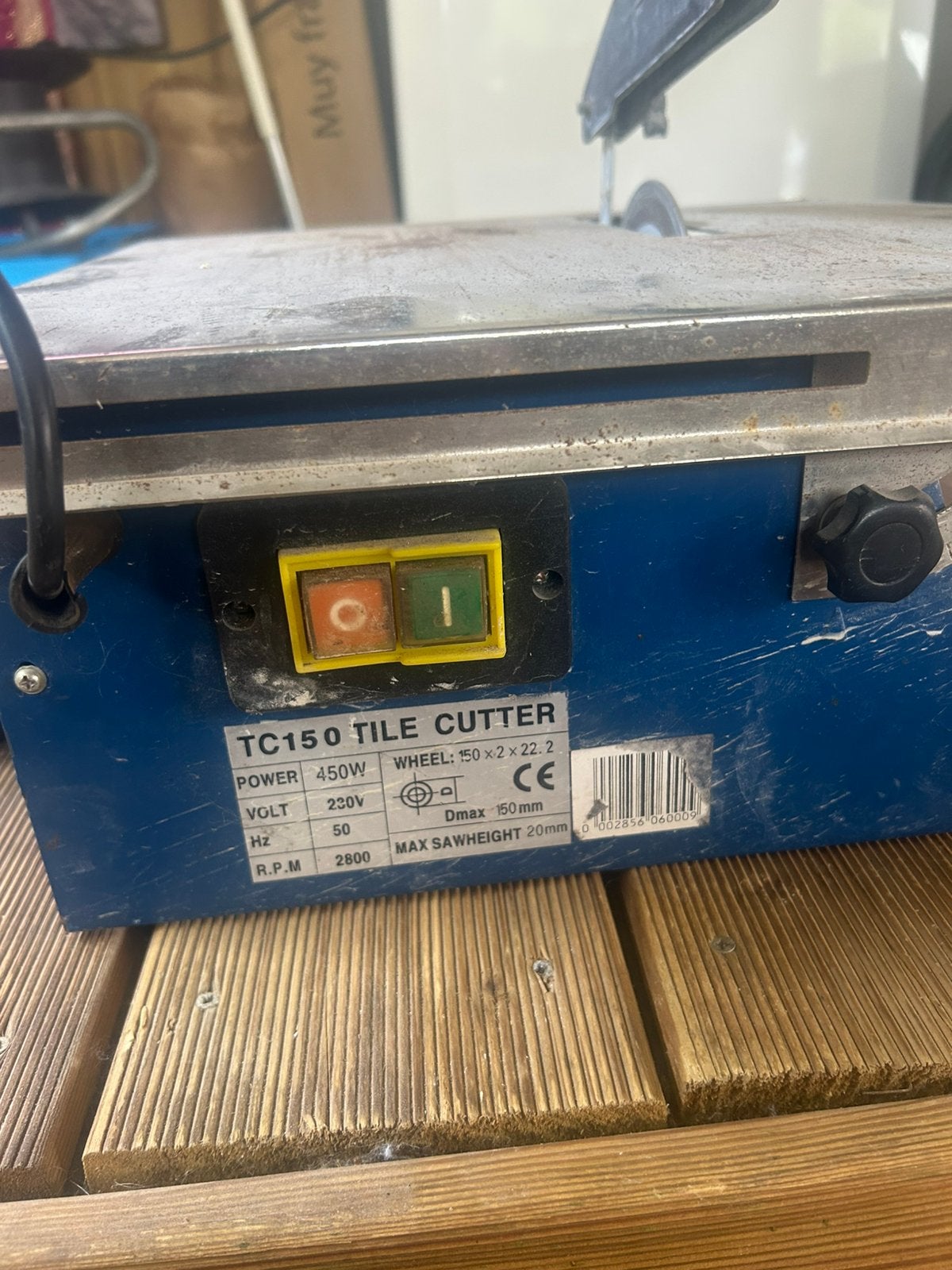 Tegel slijp/zaag machine, Ophalen, Gebruikt