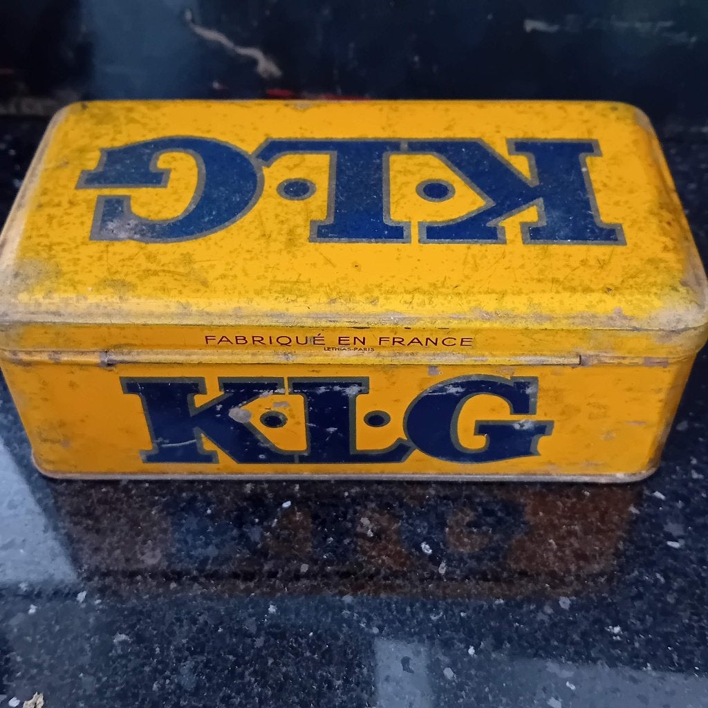Bougies d'allumage vintage en étain KLG, Enlèvement ou Envoi, Comme neuf
