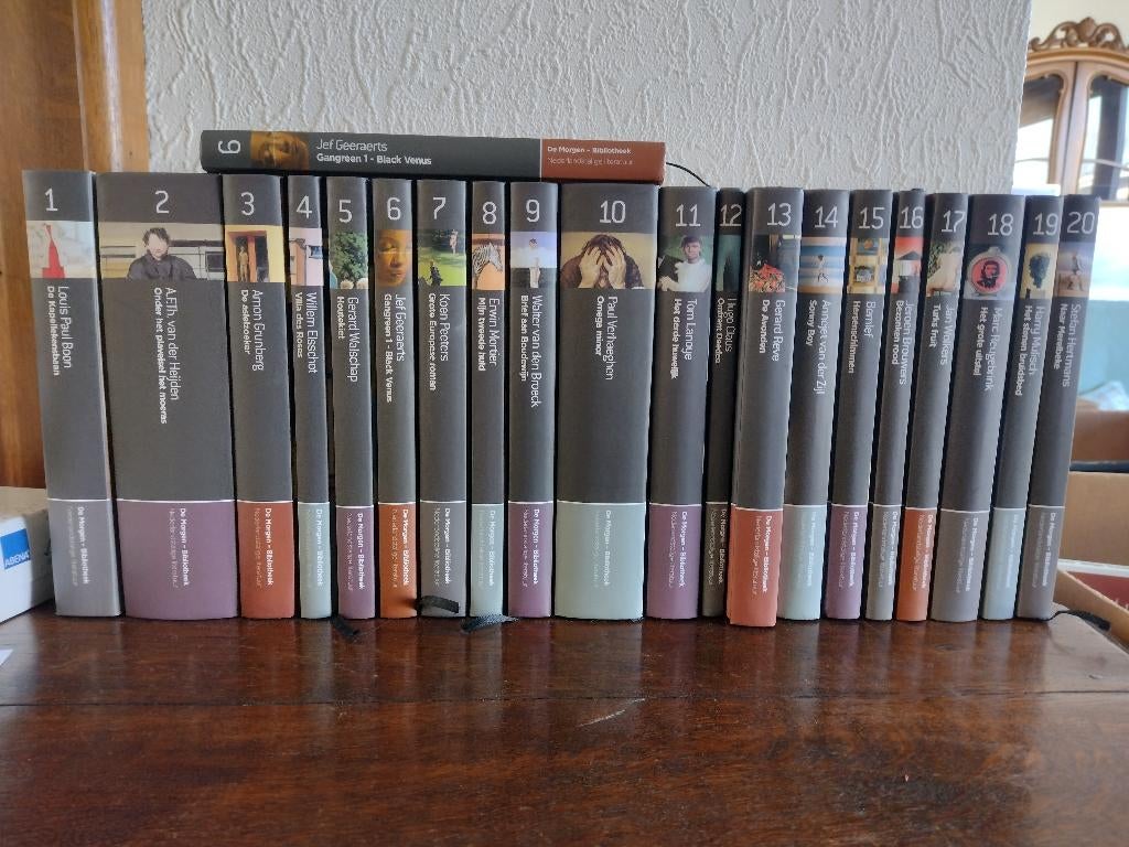 literatuurreeks De Morgen, Boeken, Ophalen, Zo goed als nieuw, Diverse auteurs, België