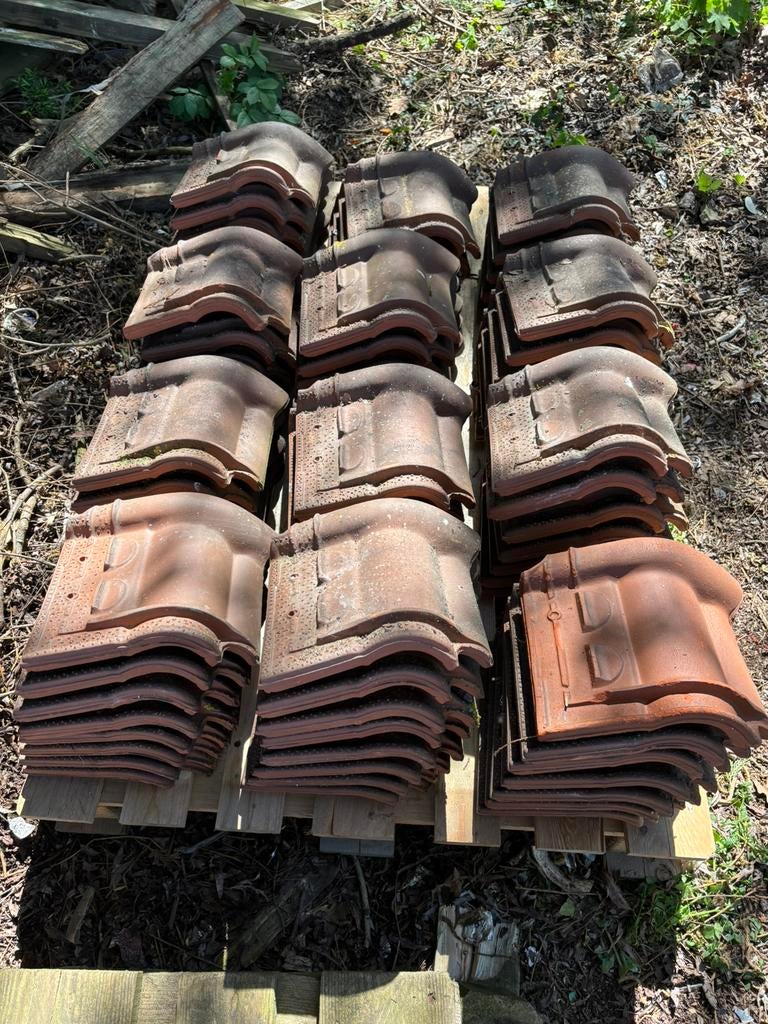 Koramic Stormpan 44 Rustiek mansarde knikpan en gevelknikpan, Ophalen, Steen of Klei, Zo goed als nieuw, 15 m² of meer