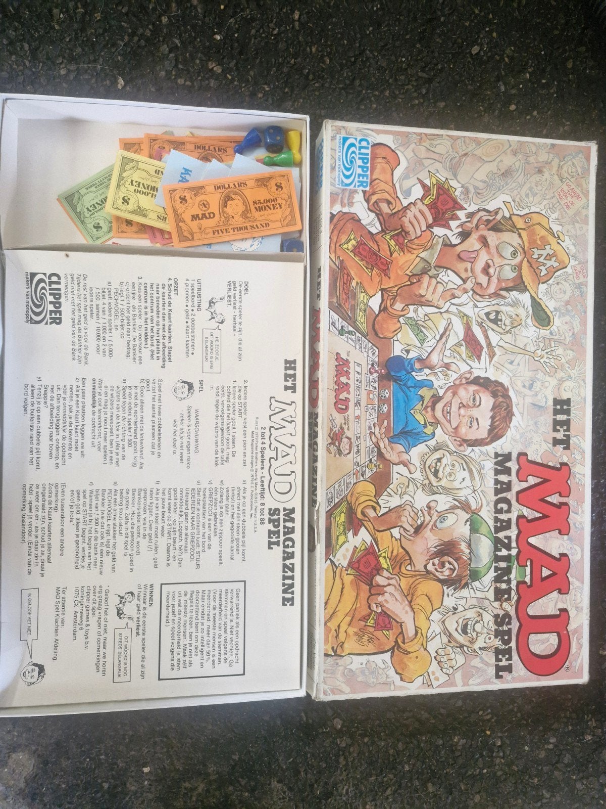 Jeu de plateau Vintage Mad Magazine de 1979 Parker Brothers, Enlèvement