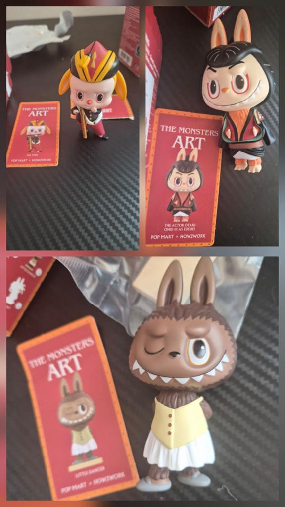 Lot 3 Figurines Pop Mart - Labubu The Monsters Art Series, Enlèvement ou Envoi, Neuf, Autres types