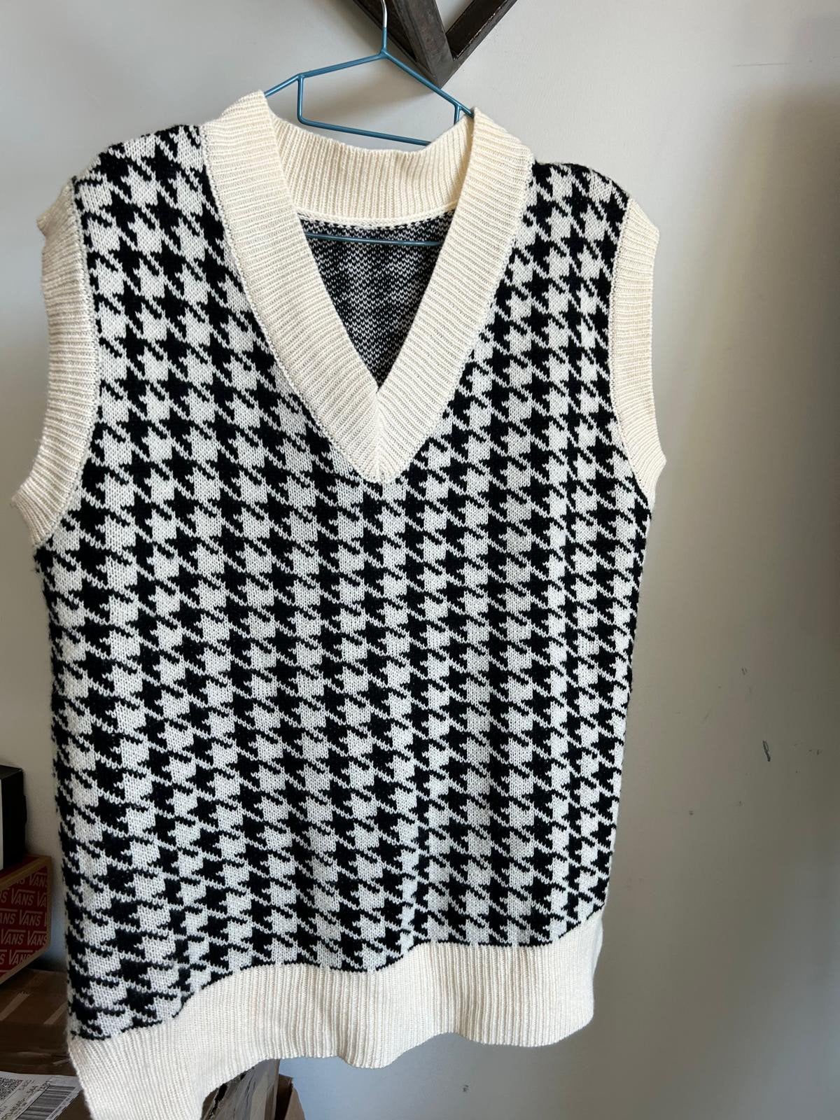 Leuk geblokt mouwloos vestje, Kleding | Dames, Topjes, Ophalen, Zo goed als nieuw, Meerkleurig, Zonder mouw