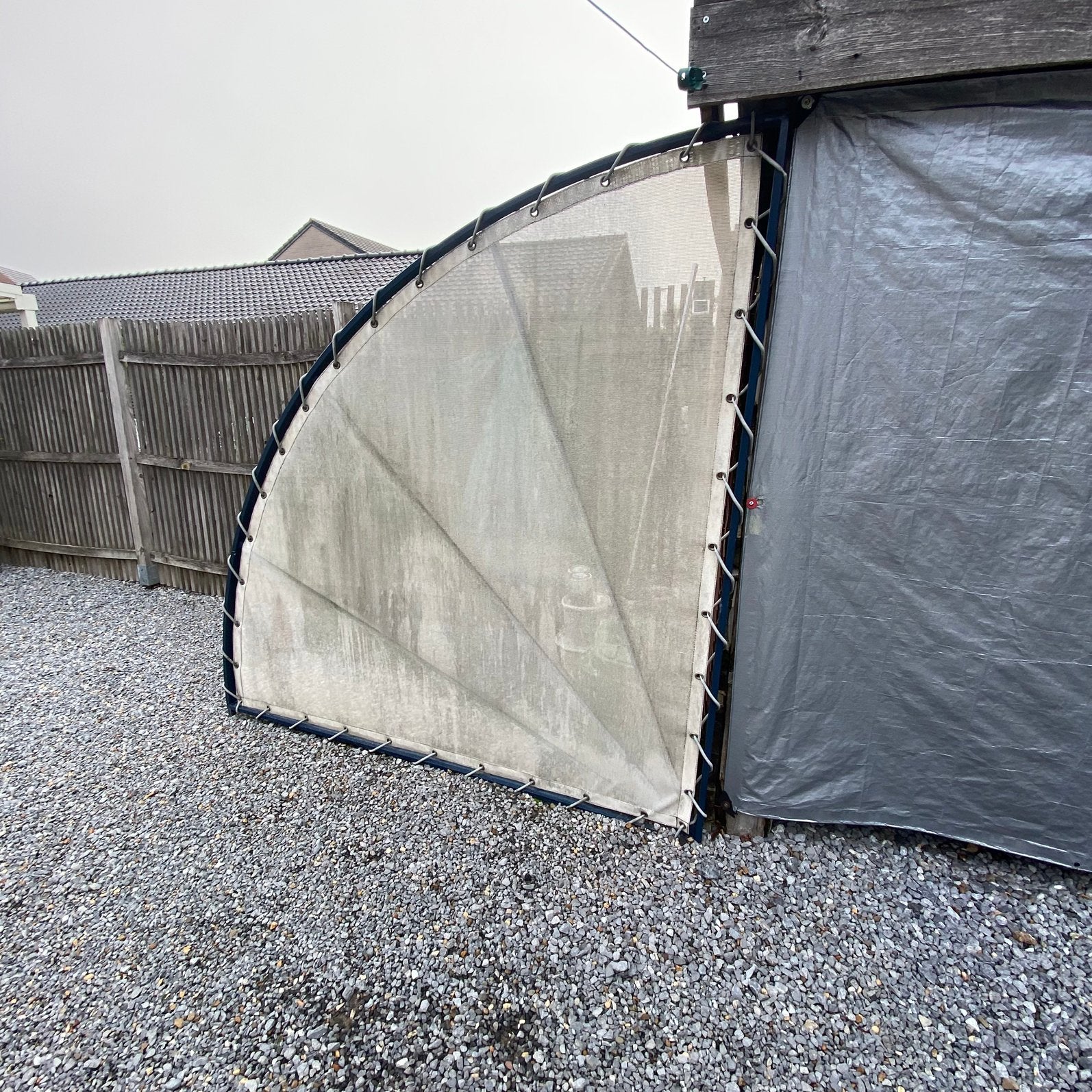 Wind/privacy schermen, Tuin en Terras, Ophalen, Zo goed als nieuw