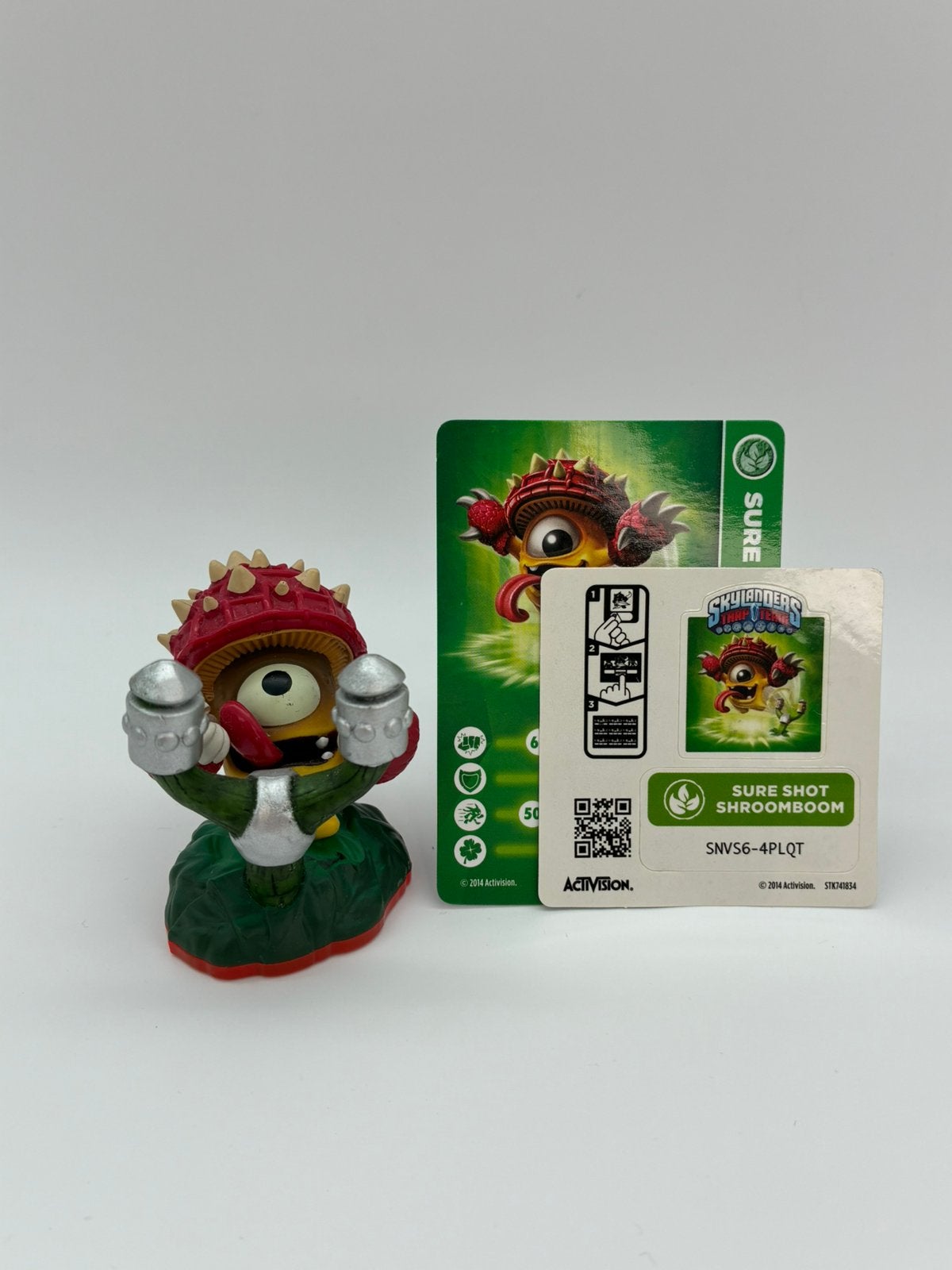 Skylanders Trap Team Sure Shot Shroomboom + sticker + kaart, Verzenden, Zo goed als nieuw