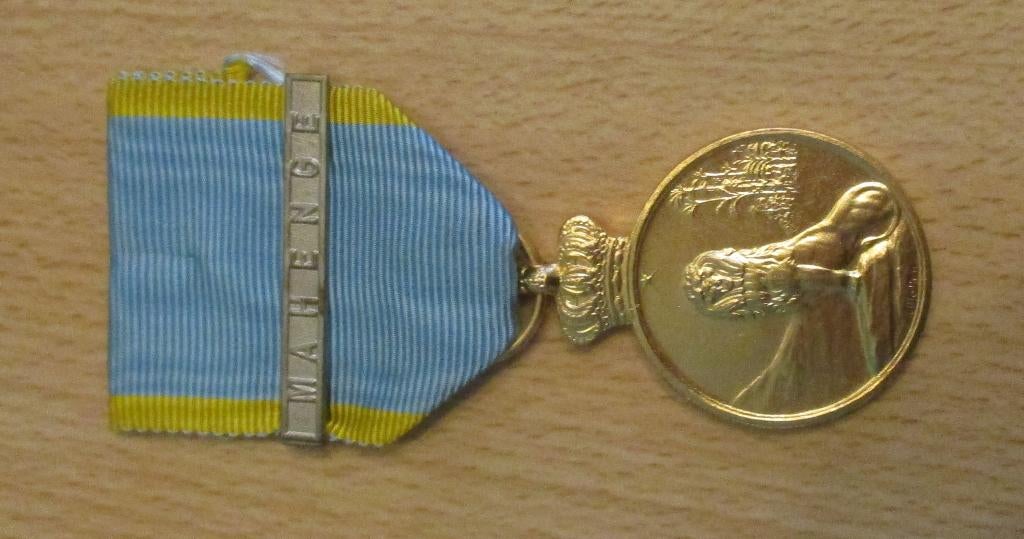 Gouden variant van de Afrikaanse campagne 1914-1918, Ophalen of Verzenden, Landmacht, Lintje, Medaille of Wings