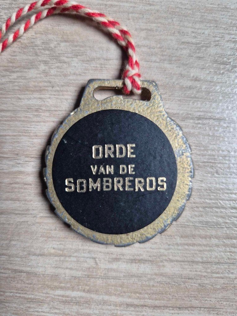 Carnaval medaille Mariakerke Orde van de sombreros, Ophalen of Verzenden
