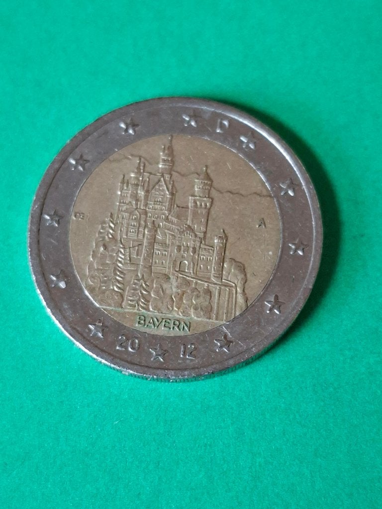 2012 A Allemagne 2 euros Bayern Berlin, Envoi, Allemagne, 2 euros, Monnaie en vrac