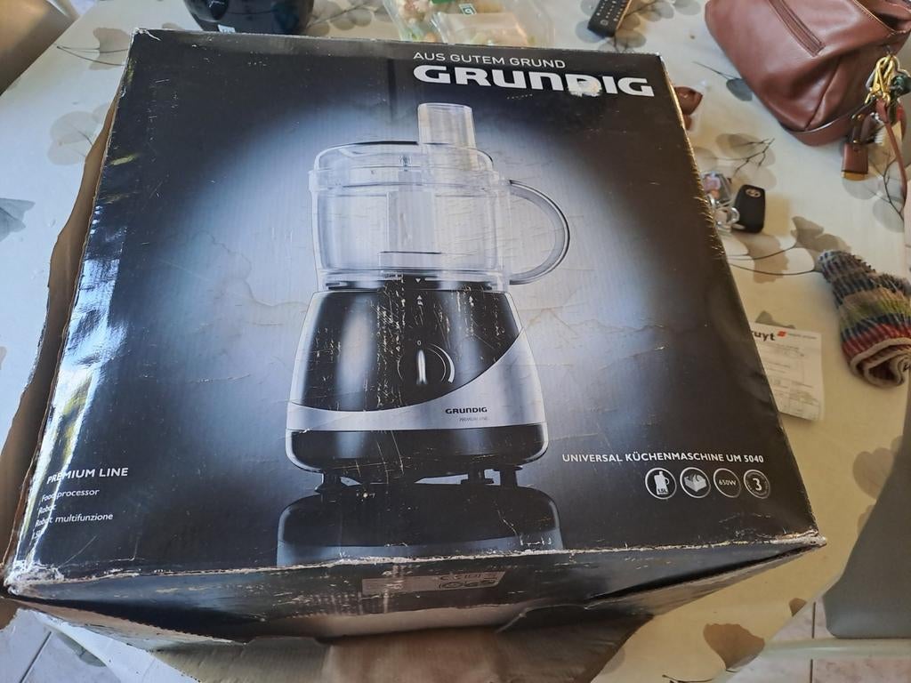 Foodprocessor, Enlèvement