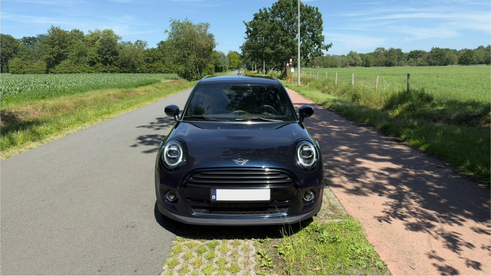 Mini Cooper 1.5, Auto's, Voorwielaandrijving, Blauw, Bi-Xenon koplampen, Leder