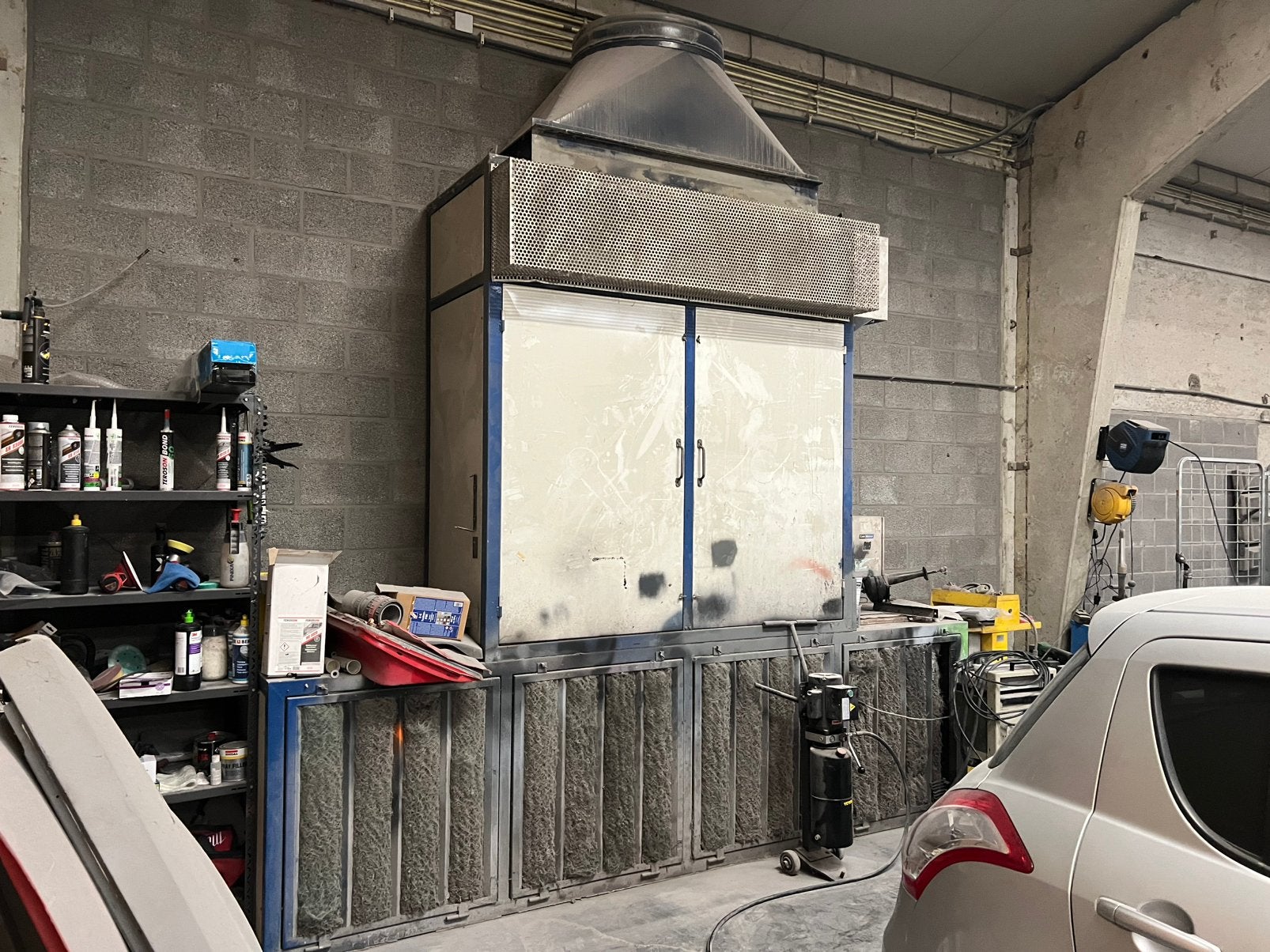 Stof afzuiging spuit afzuiging spuit wand 400v, Doe-het-zelf en Bouw, Ophalen, Gebruikt, Afzuiger