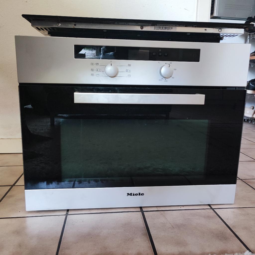 Miele H4020BM inbouw combimagnetron, RVS, Electroménager, Micro-ondes, Encastré, Enlèvement, Utilisé, 45 à 60 cm