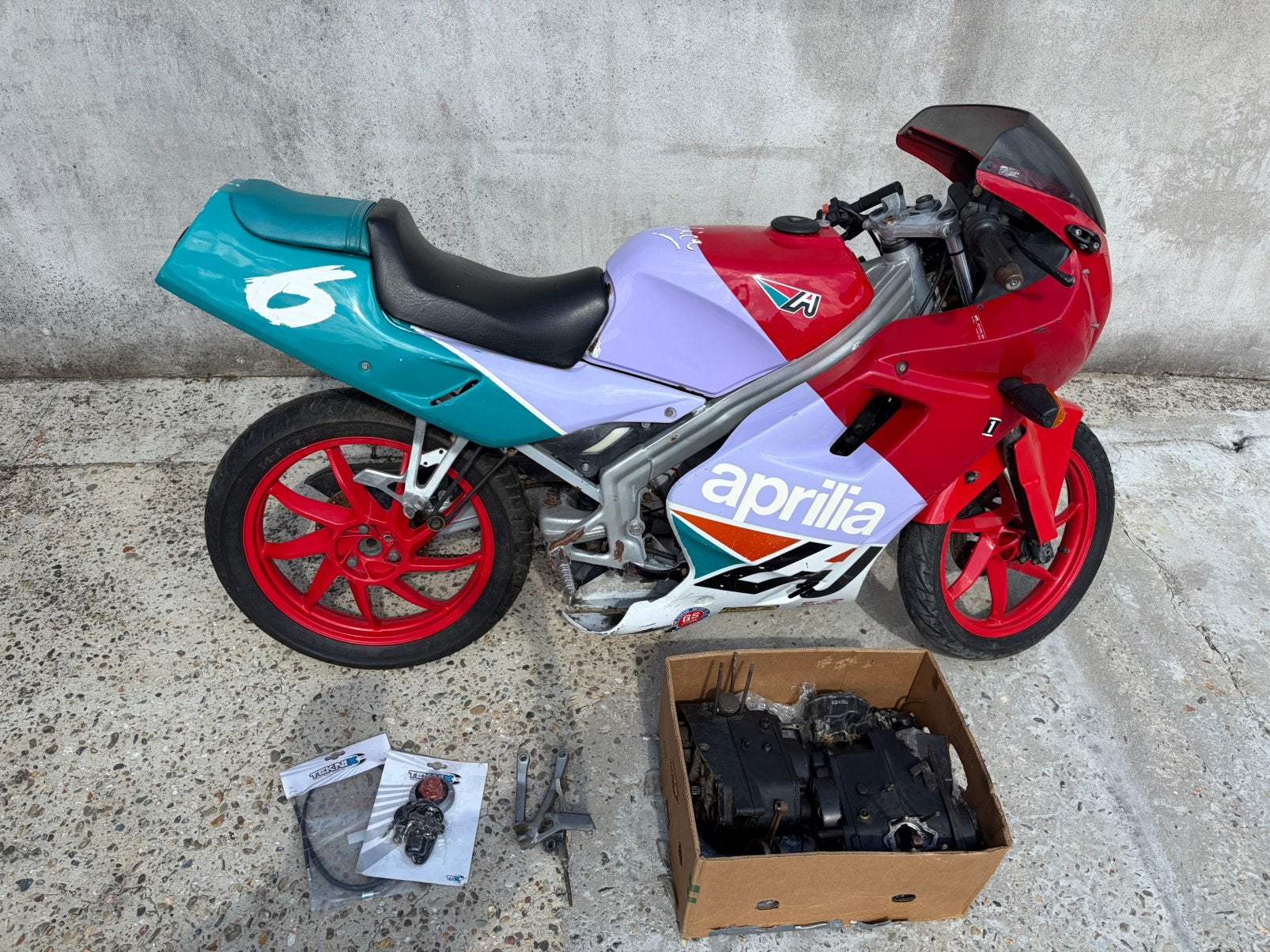 Réplique Aprilia 50cc Loris Reggiani, Occasion, 1 cylindre, Manuelle, Sport