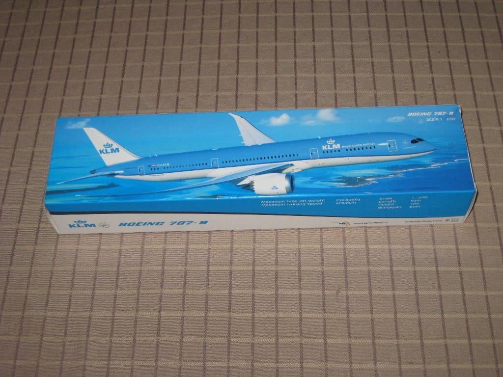 Schaalmodel 1:200 KLM Boeing 787-8, Verzamelen, Ophalen, Schaalmodel