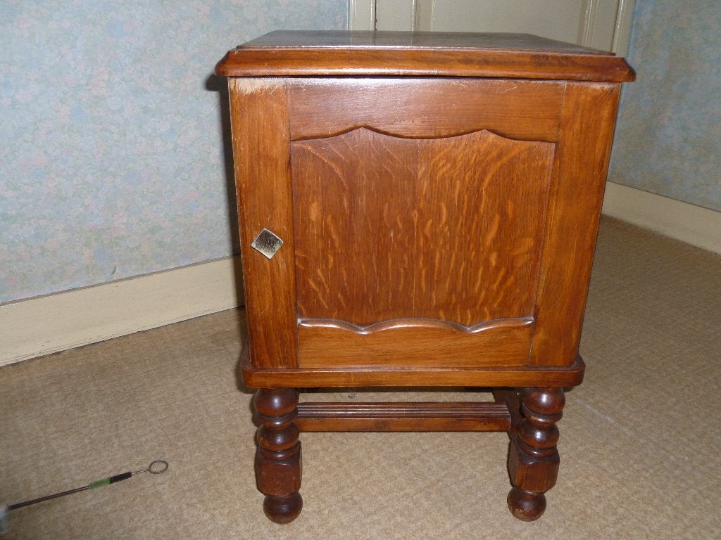 Meuble d'appoint, chevet VINTAGE en CHENE MASSIF, Enlèvement, Utilisé