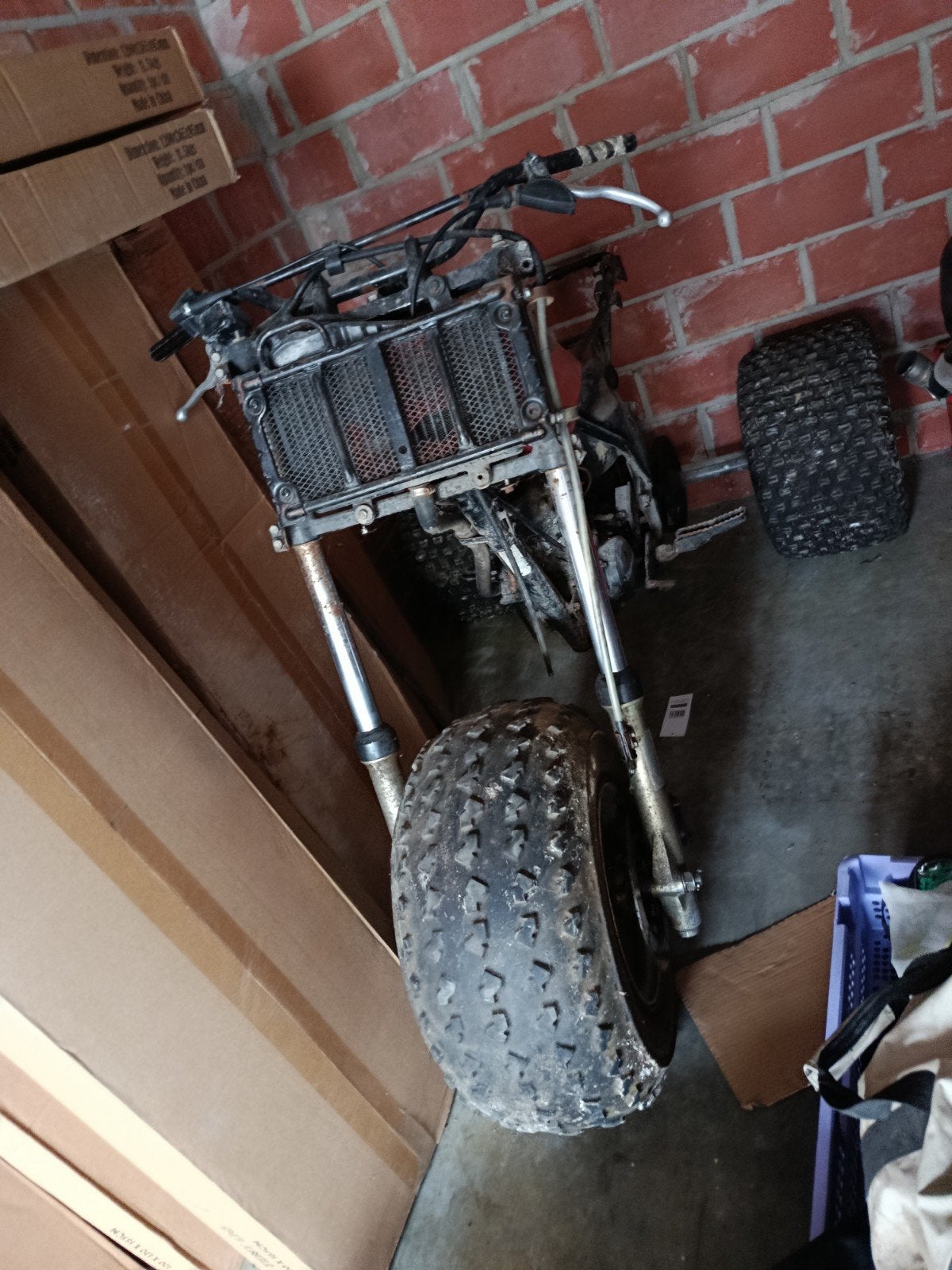 Trike Moto 3 roue Kawasaki 250 cc 2 temps, Enlèvement