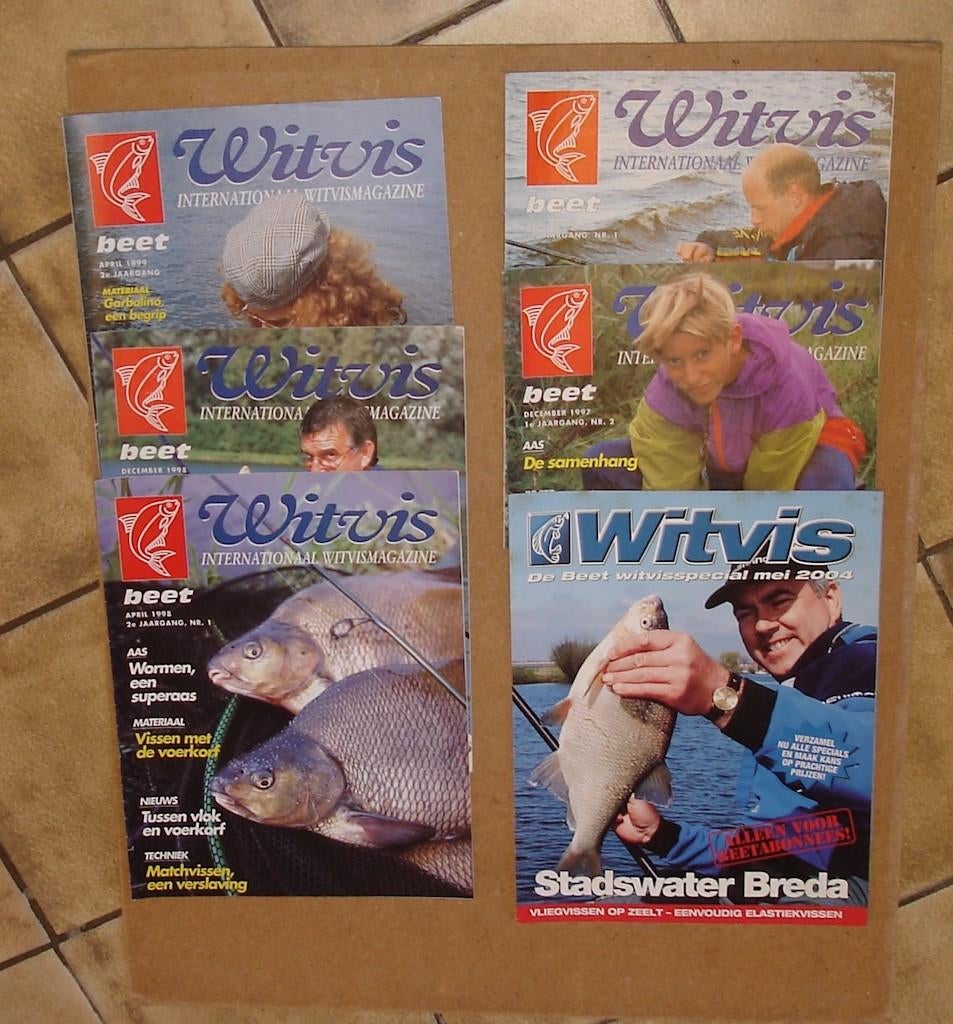 6 dunne beet magazines over : Witvis, Watersport en Boten, Hengelsport | Algemeen, Ophalen, Gebruikt, Boek of Tijdschrift