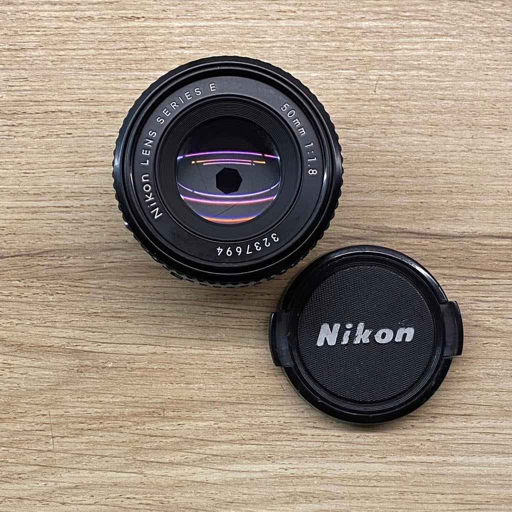 Nikon Lens Series E 50mm f1.8, pannenkoek* als nieuw, Audio, Tv en Foto, Ophalen of Verzenden, Zo goed als nieuw, Spiegelreflex