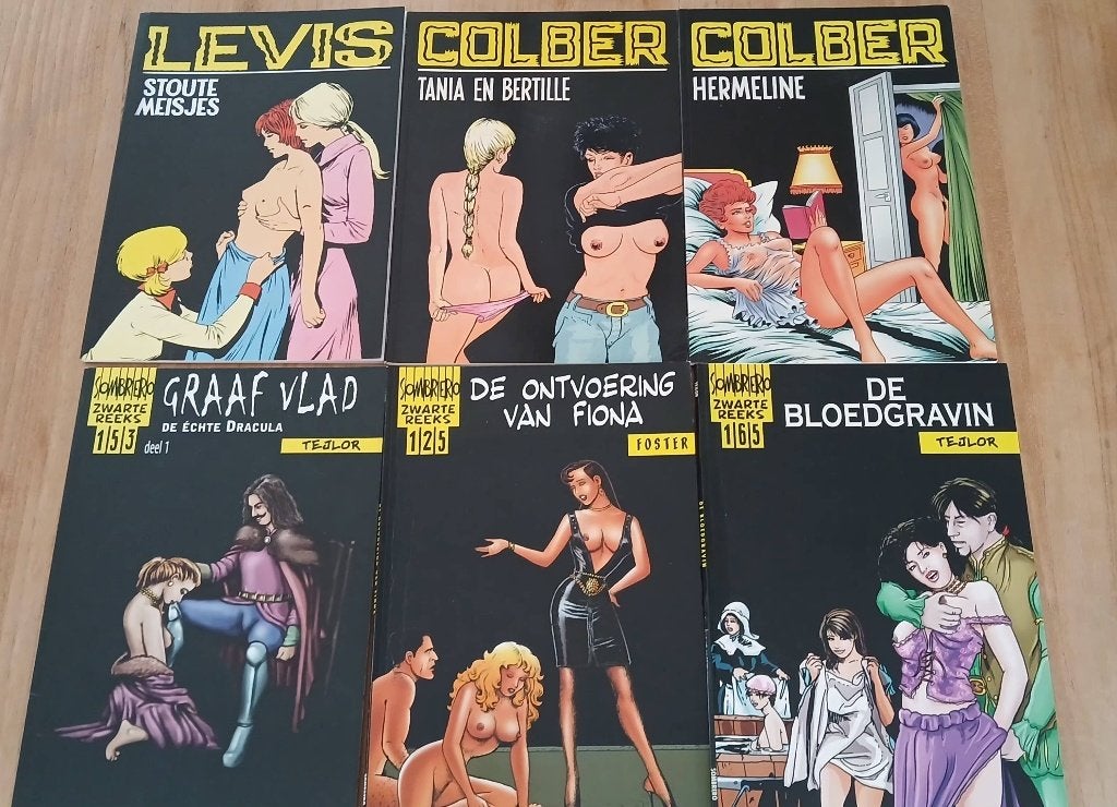 Zwarte Reeks erotische stripverhalen, Boeken, Stripverhalen, Zo goed als nieuw, Ophalen of Verzenden