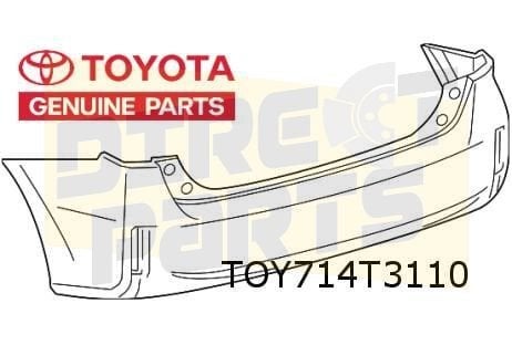 Toyota Prius+ (11/14-9/21) achterbumper (te spuiten) Origine, -, Verzenden, -, Nieuw