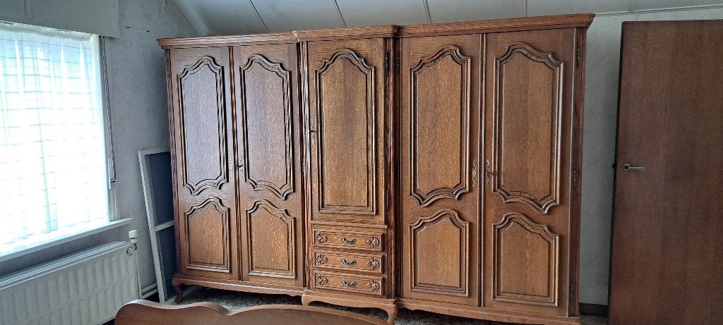 Massieve eiken slaapkamer, Enlèvement, Utilisé, Deux personnes, Louis XV