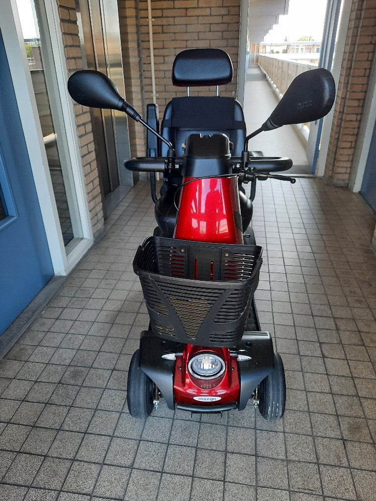 scootmobiel Mango Cheetah4 Deluxe rood 2021, Diversen, Brommobielen en Scootmobielen, Ophalen, Gebruikt, Mango, 15 km of minder