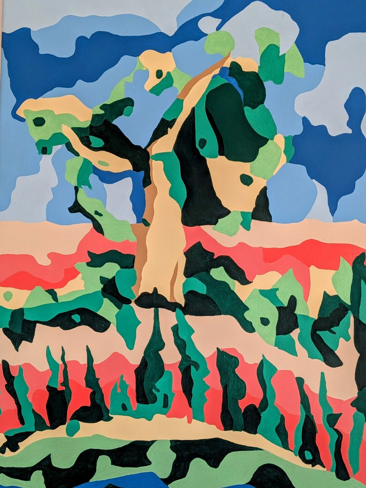 Abstract schilderij, Verzenden