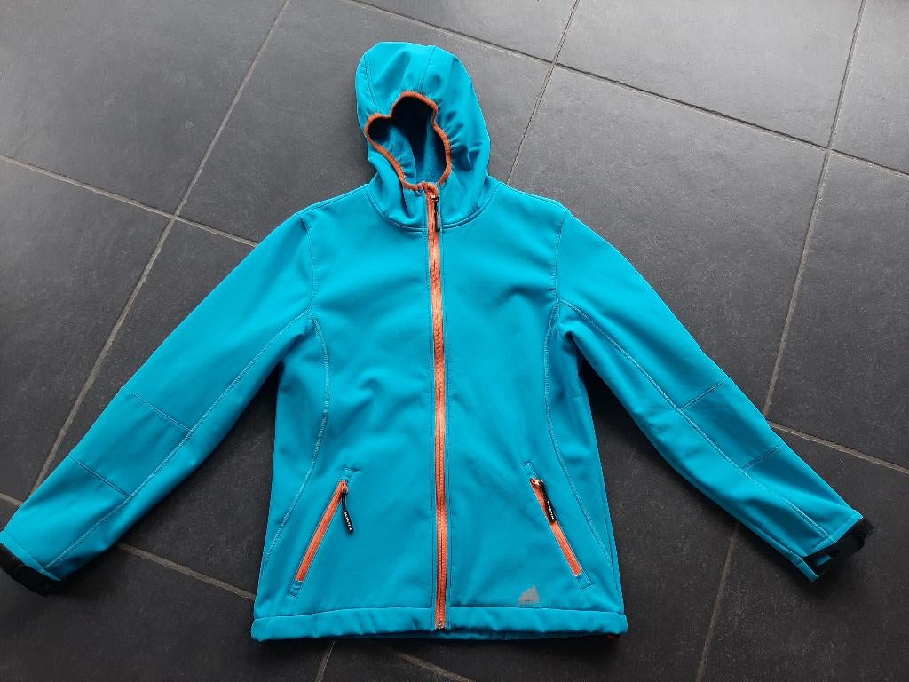 blauwe jas van het merk Snowpeak, Kleding | Dames, Jassen | Winter, Zo goed als nieuw, Maat 38/40 (M), Blauw, Ophalen of Verzenden