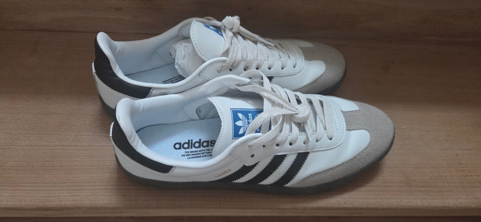 adidas samba heren, Enlèvement ou Envoi, Comme neuf, Adidas, Blanc