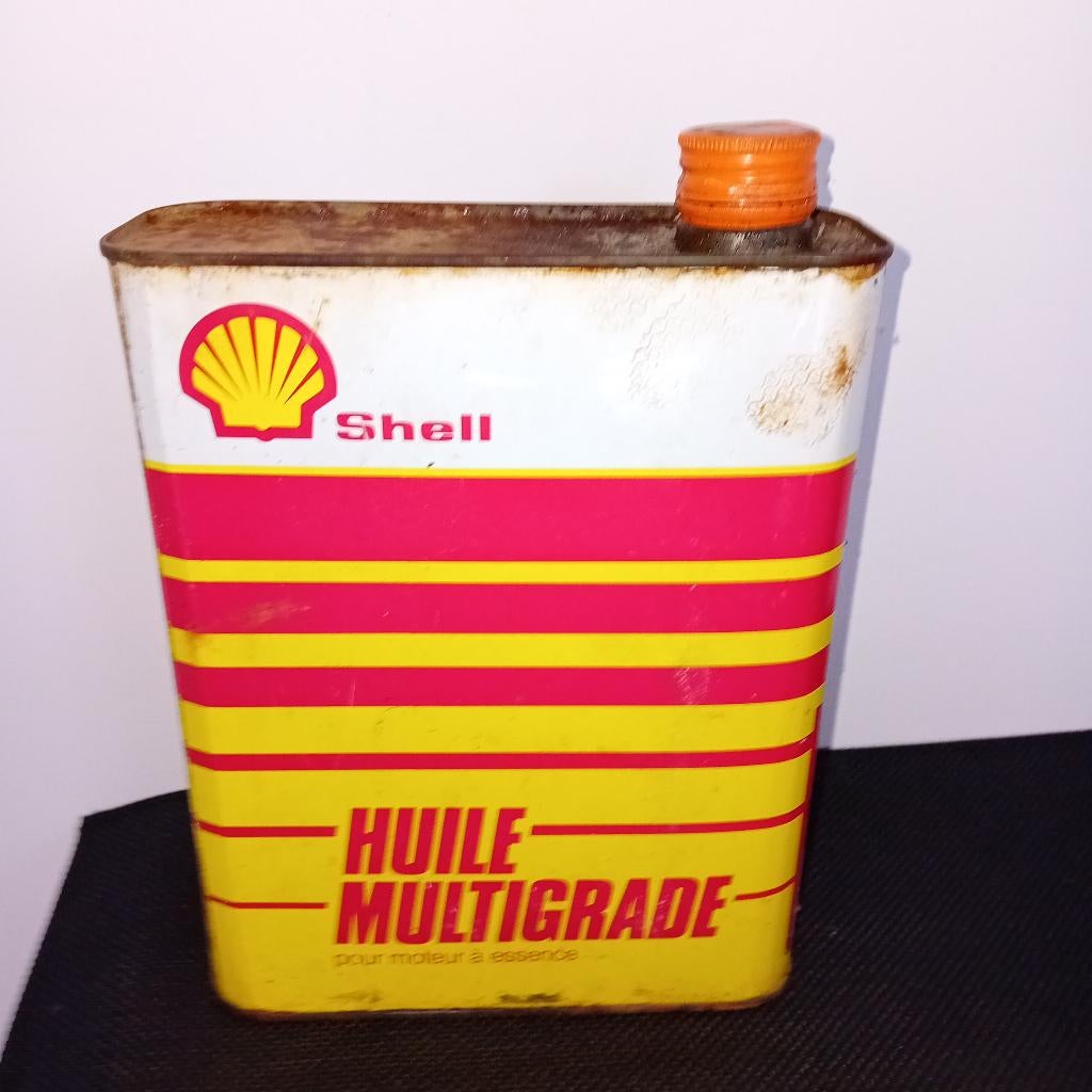 Bidon d'huile multigrade Vintage Shell, Enlèvement ou Envoi, Utilisé