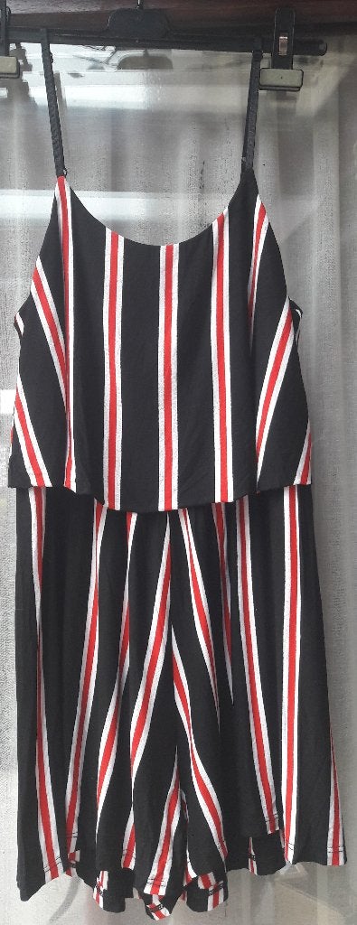 Jumpsuit met zwarte, rode en witte strepen maat S, Vêtements | Femmes, Combinaisons, Enlèvement ou Envoi, Porté, Taille 36 (S)