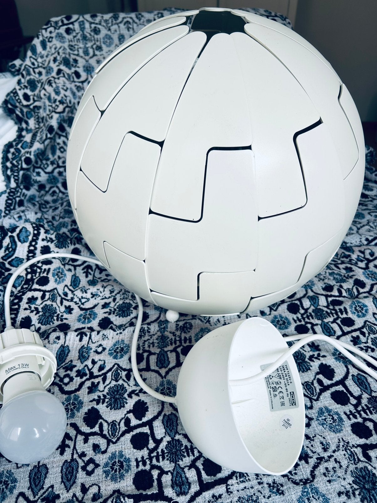 LUSTRE IKEA PS 2014 blanc 35 cm diamètre, Enlèvement, Comme neuf