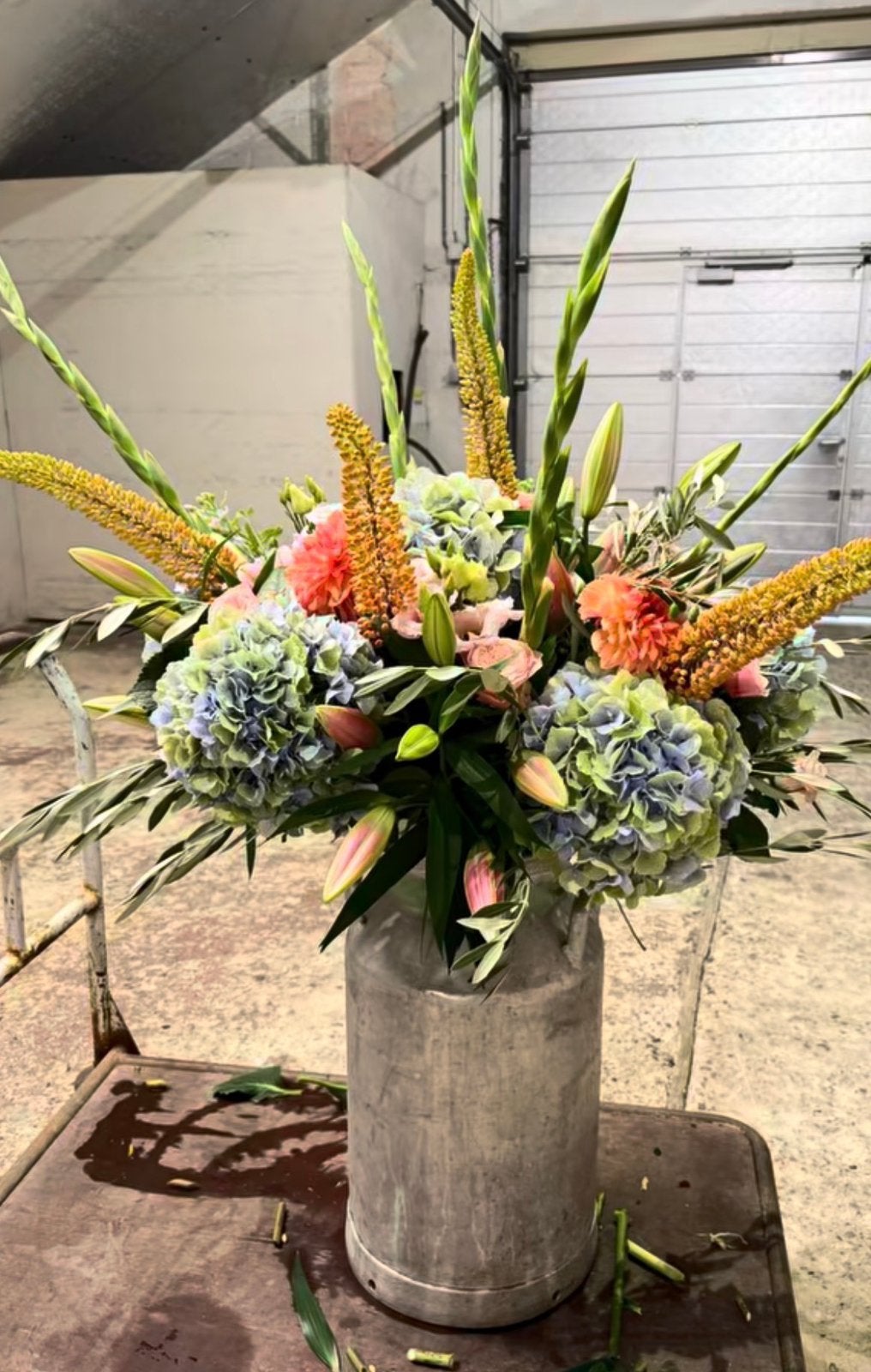 Oude melkkan exclusief bloemen, Huis en Inrichting, Ophalen, Zo goed als nieuw