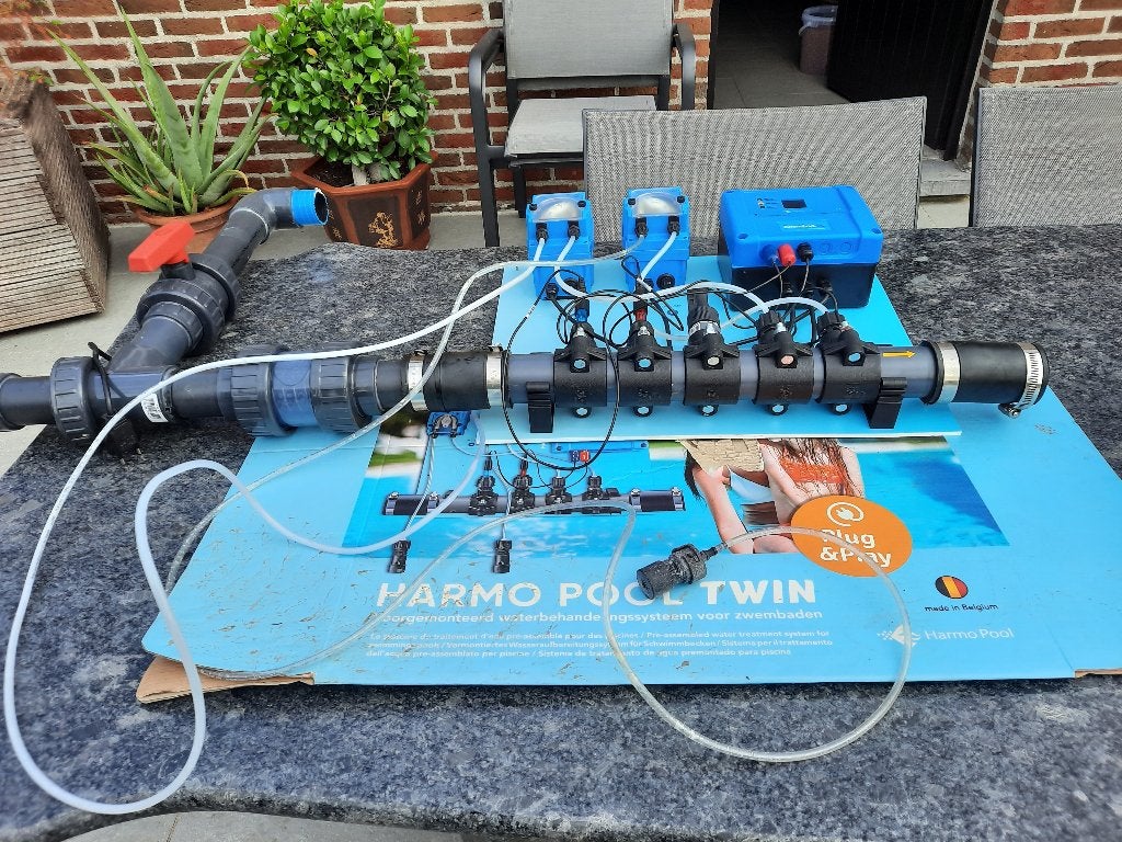 Harmo Pool zwembadinstalatie - pomp, zandfilter & dosering, Ophalen, Gebruikt, Zwembadpomp