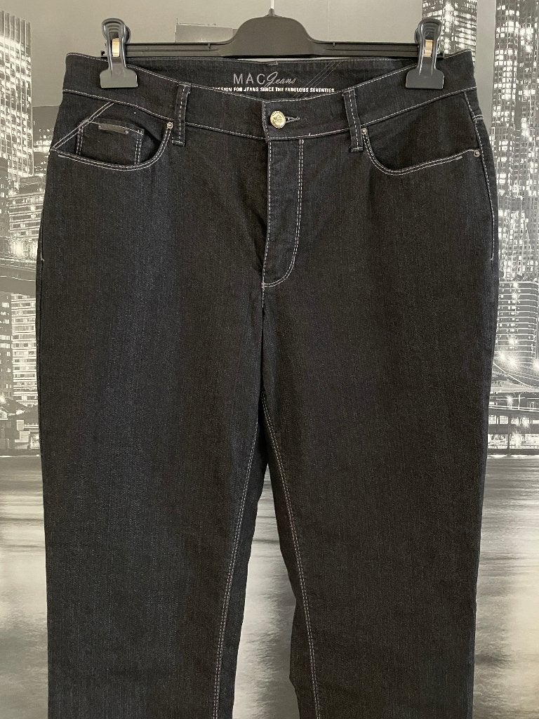 zwarte lange broek Mac Jeans - Size 44, Kleding | Dames, Verzenden, Maat 42/44 (L), Zo goed als nieuw, Lang