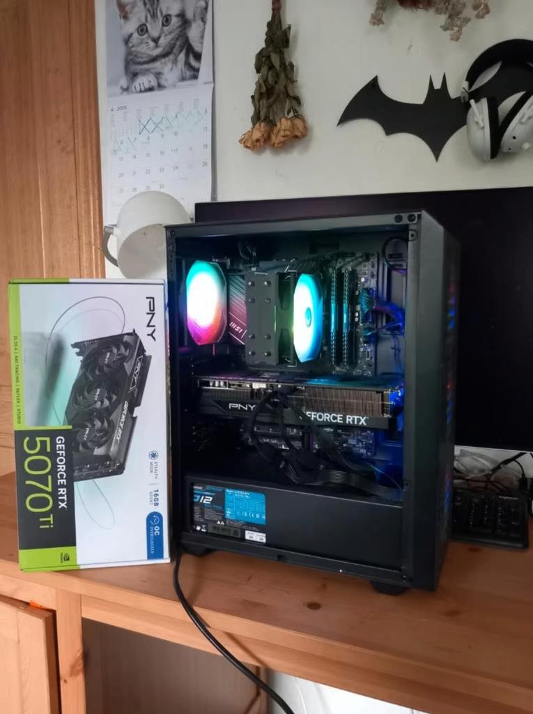5070ti GAMING PC, Computers en Software, Custom Gaming Pc, 32 GB, Virtual Reality, Nieuw